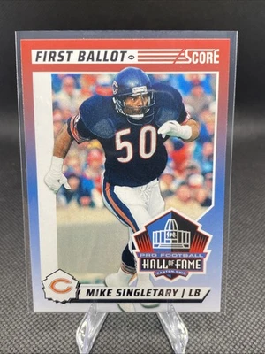 2024 Panini Score - First Ballot #4 Mike Singletary Chicago Bears - Image 1 of 2