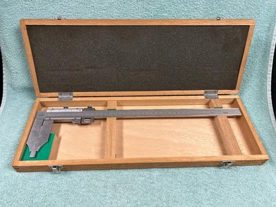 Mitutoyo 534-105 Long Jaw Vernier Caliper Metric/Inch Dual Scale 0-300mm / 0-12" - Image 1 of 4