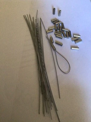 Electric Meter Seals. 12mm Round & 15cm 7 strand Wires X 25 - Image 1 of 2