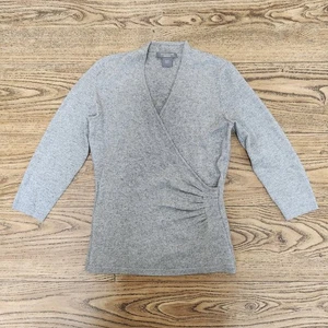 Ann Taylor Größe XSSP Kaschmir Pullover Lurex 3/4 Ärmel gebraucht, in einwandfreiem Zustand grau - Bild 1 von 7