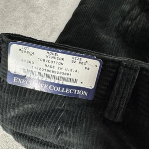 Jos A Bank Executive Collection Windsor 100% Baumwolle Cord Hose Größe 32 Reg - Bild 1 von 7