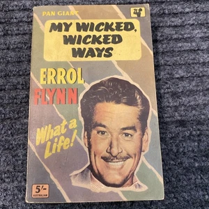Vintage Paperback Errol Flynn My Wicked Wicked Ways Pan 1961 - Bild 1 von 9