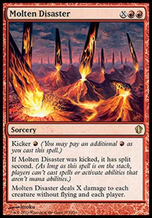 Molten Disaster - Medium Play MTG Commander 2013 Edition - Image 1 of 1