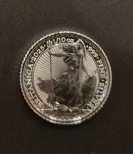 2025 Silver 1/10th oz Britannia. Brand New Straight From Tube. - Picture 1 of 2