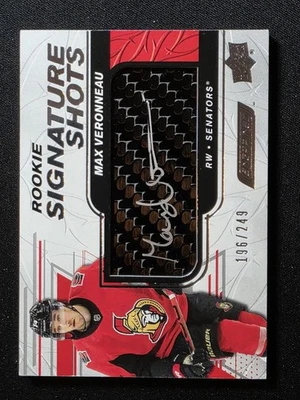 2019-20 Engrained Rookie Signature Shots #RSS-MV Max Veronneau #/249 Senators - Image 1 of 2