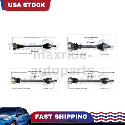 Rear Front Passenger Driver Side CV Axle Joint Fits 1986 Volkswagen Quantum - Image 1 of 4