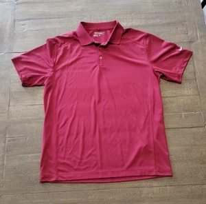 Camisa polo de golf Nike para hombre grande Dri Fit manga corta roja rendimiento de gira - Imagen 1 de 10