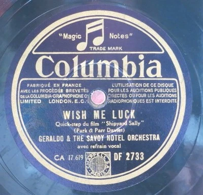 Geraldo & The Savoy Hotel Orchestra   78RPM / Bon Voyage, Chérie  (59-0525-KT) - Bild 1 von 2