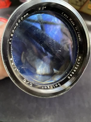 Vintage Soligor Camera Lens Zoom 80-200mm 1:35 C/d  Japan - Image 1 of 4