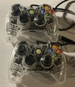Xbox 360 Clear Remote PL-3702 Controller Afterglow Wired LED 2er Set - Bild 1 von 8