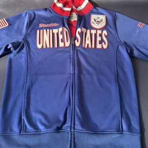 Vintage MONDETTA USA Banner Jacket Mens size S USA Team 90s Full Zip - Picture 1 of 3