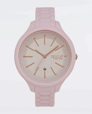 Rip Curl DELUXE ALANA HORIZON SILICONE SURF WATCH New - A3313G Pink Rose - Image 1 of 4