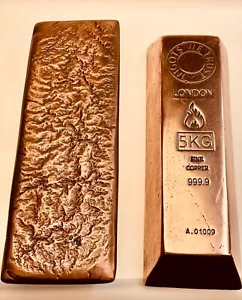 COPPER BAR INGOT ART .999 Pure 5KG/5000g Bar/Bullion - by INGOTS WE TRUST™️🔥 - Picture 1 of 24