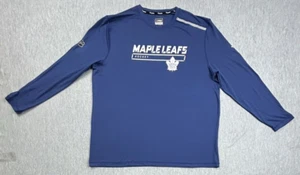 Toronto Maple Leafs Shirt Mens 3XL Blue Lightweight Long Pullover Fanatics Pro - Picture 1 of 10