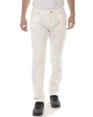 Pantaloni Daniele Alessandrini Jeans Trouser Cotone Uomo Bianco PH0133902 2 Foto 1 de 4