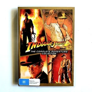 Indiana Jones 1-4 | The Complete Adventure Collection, Harrison Ford, Reg 4, VGC - Picture 1 of 8
