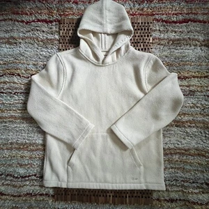 Huckberry Taylor Stitch Heavyweight Textured Hoodie Hoody Cream Men's Large 42 - Picture 1 of 3