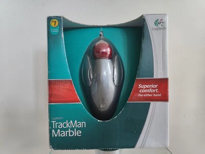 Logitech Trackman Marble Trackball Mouse | Rare NOS BNIB Brand New In Box - Image 1 of 4