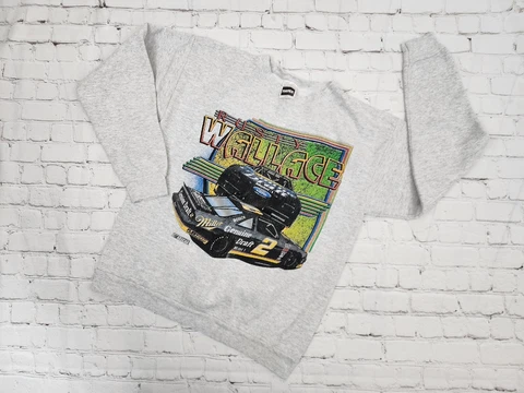 Vintage Tultex Rusty Wallace Nascar Miller Crewneck Sweatshirt-Large Cover