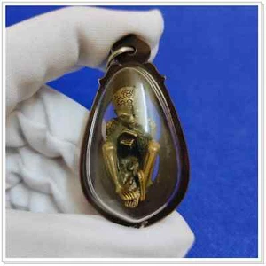 Ciondolo Impermeabile Talismano Scheletro Lookok Fortunato Amuleto Thailandese - Foto 1 di 3
