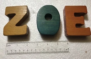 'Zoe' wooden letters - Picture 1 of 1