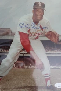 bob gibson autographed photo Cardinals signed - Picture 1 of 1