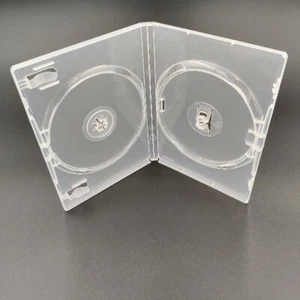 DBL Transparent (undurchsichtig) CD/DVD 2 Disc Hülle mit Clips (14 mm) KAUFEN SIE 2 SPAREN SIE MEHR!! - Bild 1 von 1