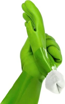 Star Kitchen & Home True Blues Ultimate Green Household Cleaning Gloves - Image 1 of 4