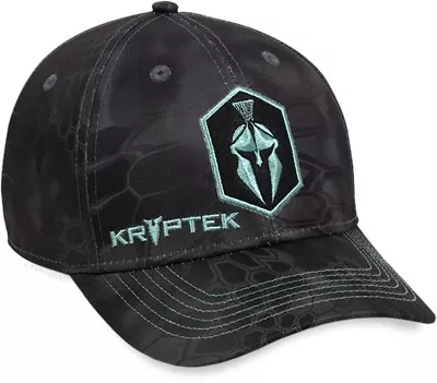 Kryptek® Typhon Embroidered Front Logo Black Camo Cap for Women - Image 1 of 2
