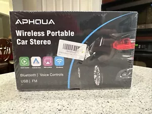 APHQUA Autoradio Portatile Wireless 9" Apple CarPlay Android Auto Bluetooth USB - Foto 1 di 2