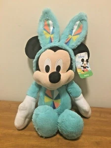 DISNEY MICKEY MOUSE Pastel Easter Bunny Rabbit Plush by Just Play 2017 NwT - Picture 1 of 6