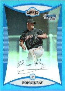 2008 (GIANTS) Bowman Chrome Prospects Blue Refractors #BCP104 Ronnie Ray /150