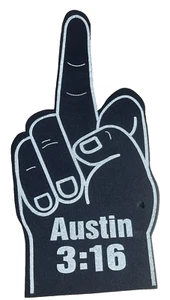Vintage 1997 WWF Attitude Era Stone Cold Steve Austin Foam Middle Finger - Picture 1 of 6