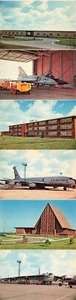 x6 Akkordeon Faltpostkarten Minot Luftwaffenbasis Minot, North Dakota - Bild 1 von 2