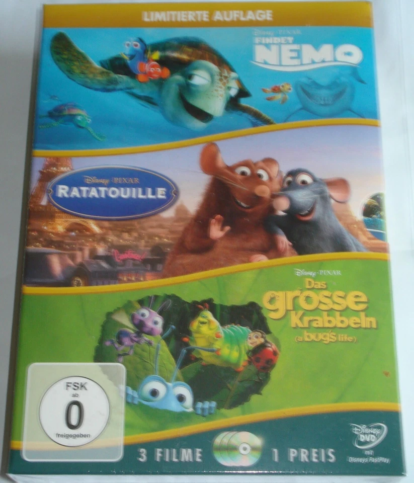 Disney 3er Pack - Findet Nemo - Ratatouille - Das grosse Krabbeln - Special Coll - Bild 1 von 4