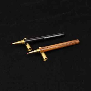 Custom Made Logo Retro Solid Brass Wooden Craft Pen Ball Point Pen EDC Gift3 - Picture 1 of 17