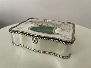 Scatola argentata, portagioie, del 1800 - Foto 1 di 10