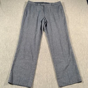 Banana Republic Pants Mens 36x30 Blue Linen Blend Chino Casual Lightweight - Picture 1 of 11