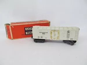 Modellino treno Lionel vintage del dopoguerra 027 con scatola 6472 auto frigorifero - Foto 1 di 2