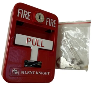 Silent Knight PS-SATK Manual Pull Station Single Action, Key Reset, Die-Cas-Red - Bild 1 von 6