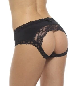 Open Back Crotchless Knickers - Picture 1 of 16