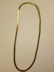 Vintage Gold gefüllt Monet 24" Fischgrät Kette Halskette - Bild 1 von 3