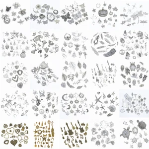 Lote Dijes Góticos Retro de Plata Tibetana Colgante Hágalo usted mismo Artesanía Joyería Pulsera Cuentas - Imagen 1 de 11
