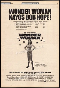 The Nazi WONDER WOMAN - Anuncio comercial original 1976 / póster / promoción de televisión_ Lynda Carter - Imagen 1 de 1