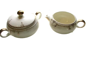Cream and Sugar Set 23K Gold Salem Commodore Numbered Rare Pattern - Picture 1 of 8