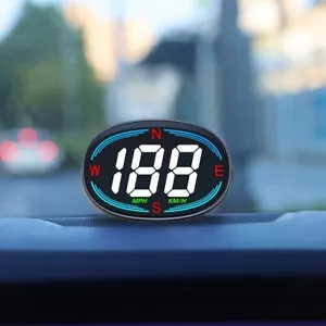 Universal Car HUD Head Up Digital Display GPS Car Speed Warning Speedometer - Picture 1 of 11