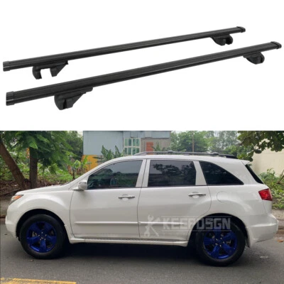 Portaequipajes de aluminio con barra transversal de techo superior para Acura MDX RDX ZDX 53"" Foto 1 de 4