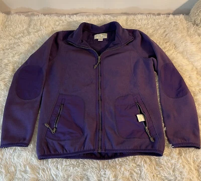 Soft Womens M Dark Purple Fleece Long Sleeve Green Tea Full Zip Y2K Jacket - Image 1 of 4