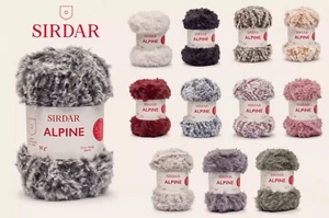 Sirdar ALPINE Luxe Fur Effect Super Soft Fluffy Super Chunky Knitting Yarn 50g - Picture 1 of 43