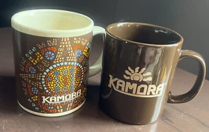Kamora Coffee Liqueur Decorated Coffee Mugs - Set Of 2 No Chips, Cracks - Picture 1 of 4